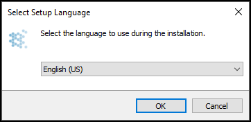 Choose your installation language from pop up wizard.